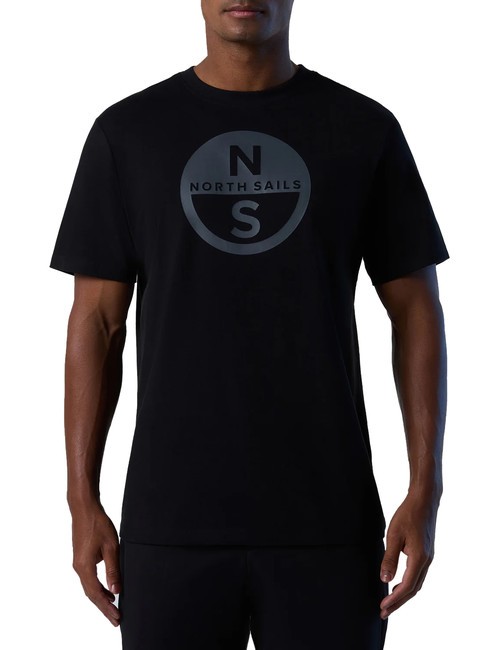 NORTH SAILS BASIC T-shirt in cotone stampa logo black - T-shirt Uomo