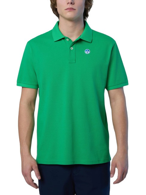 NORTH SAILS BASIC Polo manica corta in cotone green bee - Polo Uomo