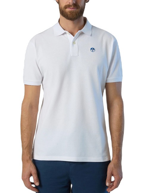 NORTH SAILS BASIC Polo manica corta in cotone white - Polo Uomo