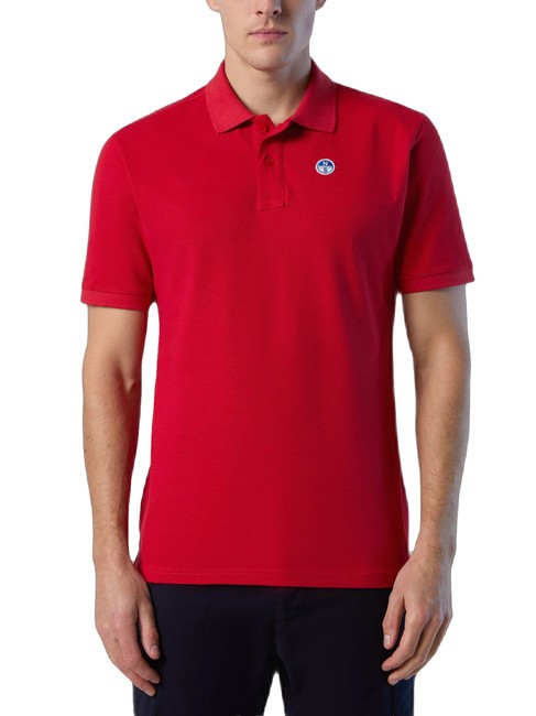 NORTH SAILS BASIC Polo manica corta in cotone red - Polo Uomo