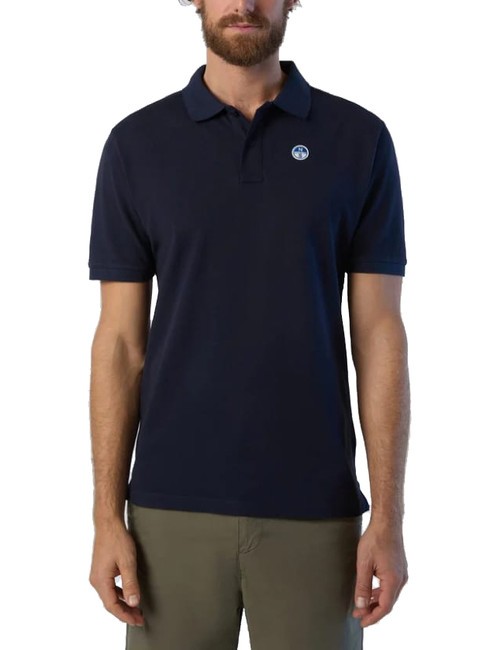 NORTH SAILS BASIC Polo manica corta in cotone navy blue - Polo Uomo