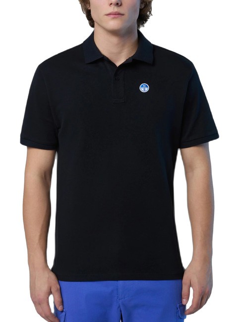 NORTH SAILS BASIC Polo manica corta in cotone black - Polo Uomo