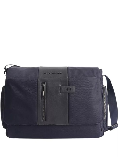 PIQUADRO BRIEF Cartella messenger porta PC 14" blu - Cartelle Lavoro