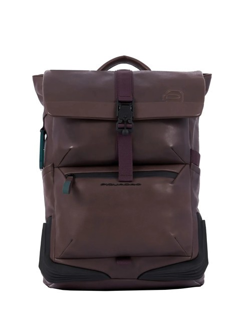 PIQUADRO CORNER 2.0 SPECIALE Zaino porta PC 15,6" in pelle bordeaux - Zaini da lavoro porta PC