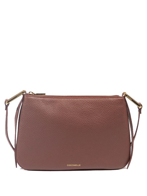 COCCINELLE MAGIE Borsa piatta pelle martellata brandy - Borse Donna