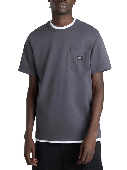 VANS OFF THE WALL II POCKET T-shirt in cotone con taschino asphalt - T-shirt Uomo