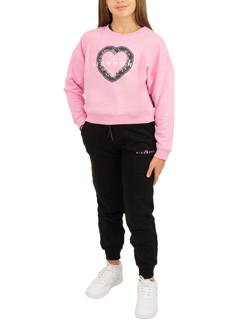 JOHN RICHMOND SOBRIN Tuta felpa e pantalone begonia pink-black - Tute bambini