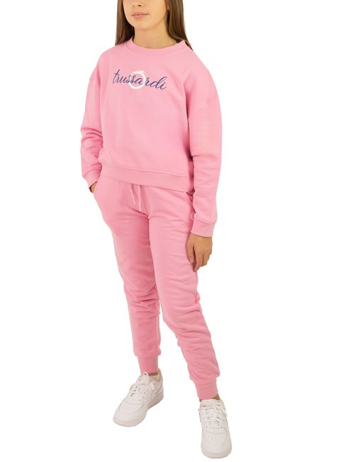 TRUSSARDI FLESHI Tuta felpa e pantalone beconia pink - Tute bambini