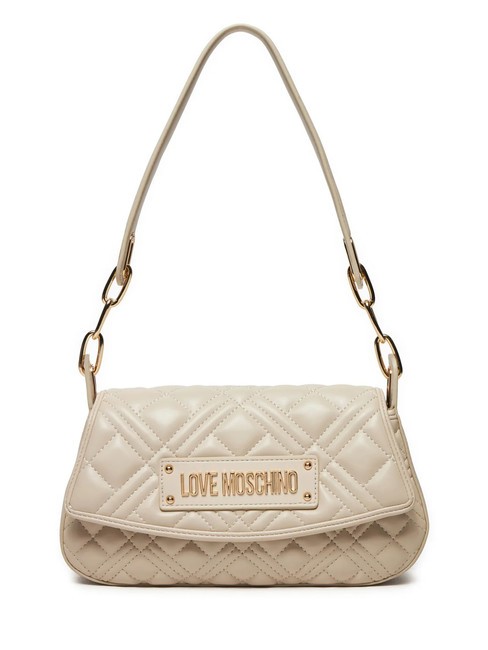 LOVE MOSCHINO QUILTED Borsa a spalla avorio - Borse Donna