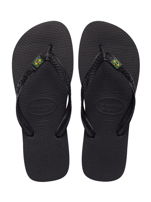 HAVAIANAS  BRASIL LOGO Infradito NERO - Scarpe Unisex