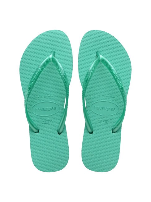 HAVAIANAS SLIM Infradito metallic virtual green - Scarpe Donna