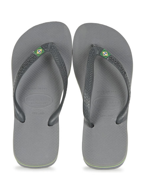 HAVAIANAS  BRASIL LOGO Infradito steel/grey - Scarpe Unisex