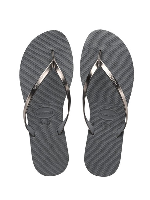 HAVAIANAS YOU METALLIC Infradito in gomma grey steel/metallic graphite - Scarpe Donna