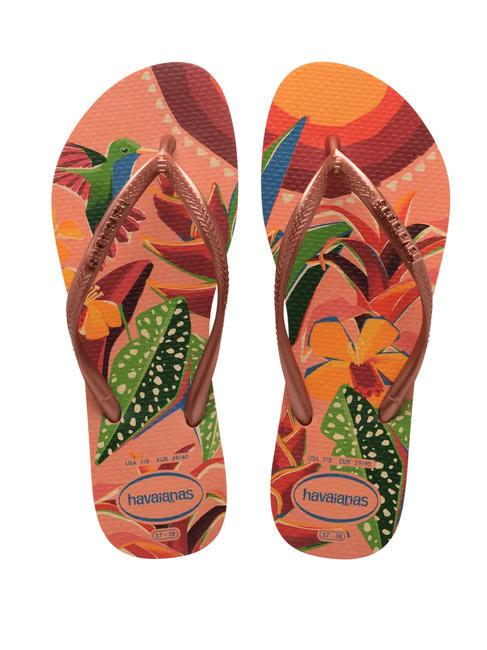 HAVAIANAS  Infradito SLIM TROPICAL peach - Scarpe Donna