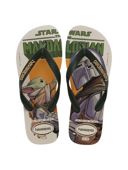 HAVAIANAS STAR WARS Infradito beige/dark green - Scarpe Uomo