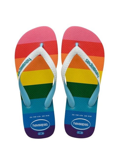 HAVAIANAS TOP PRIDE ALLOVER Infradito blue - Scarpe Unisex