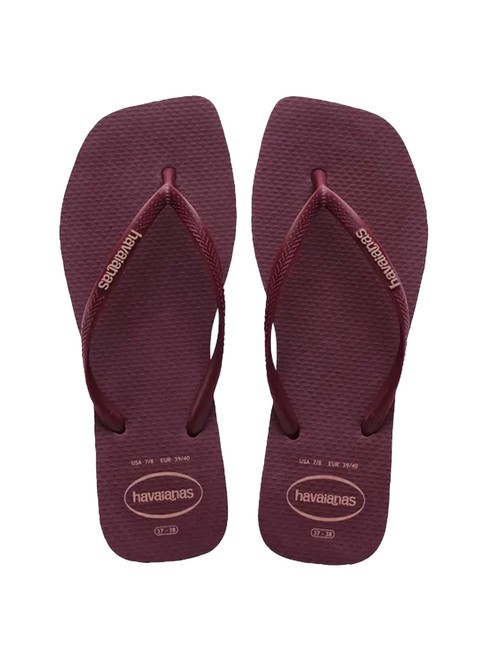 HAVAIANAS SQUARE LOGO Infradito purple soil - Scarpe Donna