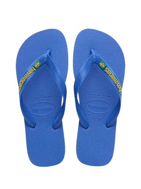 HAVAIANAS BRASIL LOGO NEON Infradito star blue/star blue - Scarpe Unisex