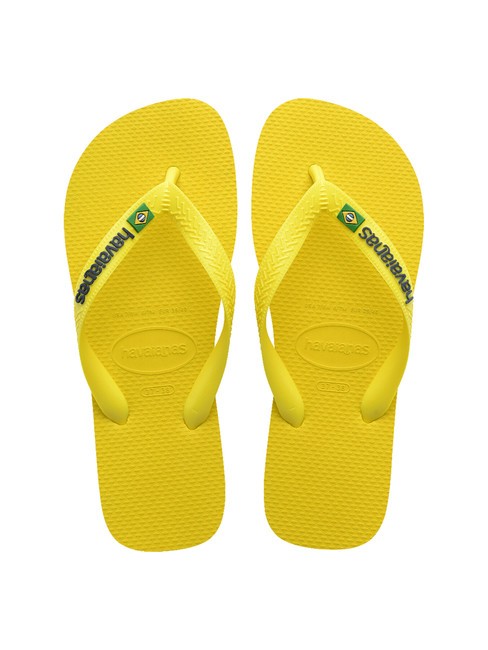 HAVAIANAS BRASIL LOGO NEON Infradito citrus yellow/citrus yellow - Scarpe Unisex