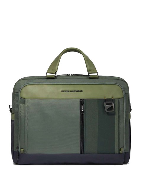 PIQUADRO STEVE Cartella porta pc 15.6" VERDE - Cartelle Lavoro