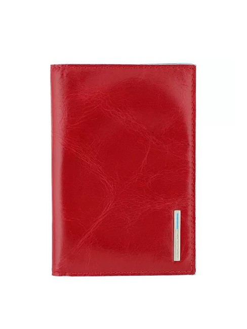 PIQUADRO BLUE SQUARE Porta passaporto in pelle ROSSO - Accessori Viaggio