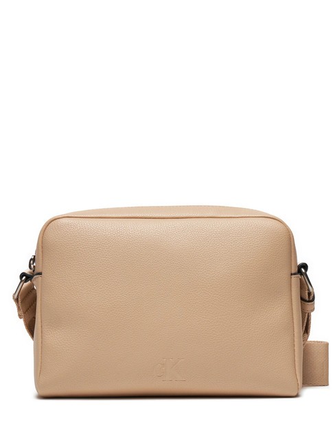 CALVIN KLEIN CK JEANS OVER WEBBING  Mini Bag a tracolla porcelain sand - Borse Donna