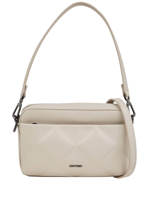 CALVIN KLEIN DIAMOND QUILT  Mini Bag a spalla, con tracolla gray morn - Borse Donna