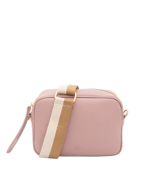 LESAC LUCIA Borsa pelle dollaro doppia tracolla  millenial pink - Borse Donna