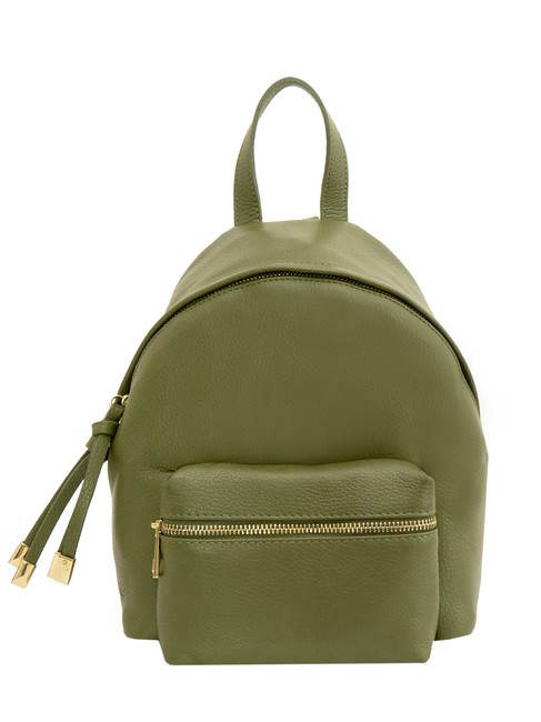 LESAC VANESSA Zaino in pelle dollaro oliva - Borse Donna