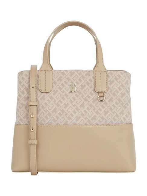 TOMMY HILFIGER JACQUARD  Borsa a mano, con tracolla beige - Borse Donna