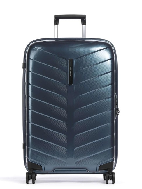 SAMSONITE ATTRIX Trolley misura media steel blue - Trolley Rigidi