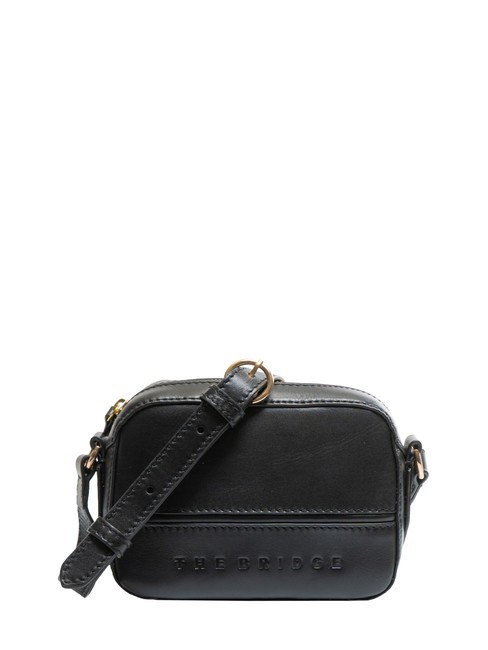 THE BRIDGE DAPHNE Mini Bag a tracolla, in pelle Nero Oro - Borse Donna