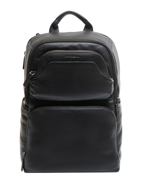 MOMO DESIGN MADRID  Zaino porta PC 13", in pelle black - Zaini Scuola & Tempo Libero