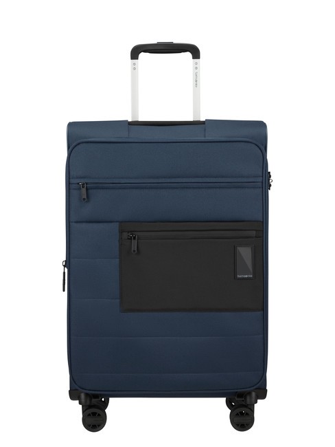 SAMSONITE VAYCAY Trolley misura media espandibile BLU NAVY - Trolley Semirigidi