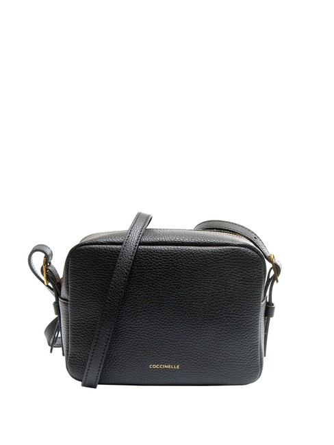 COCCINELLE CHERRY Borsa camera case in pelle martellata Nero - Borse Donna