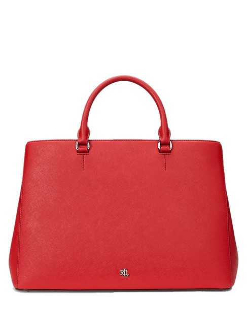 RALPH LAUREN HANNA Borsa a mano grande in pelle rl2000 red - Borse Donna