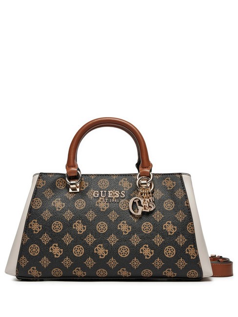 GUESS EVELUNE Borsa a mano, con tracolla mocha logo multi - Borse Donna