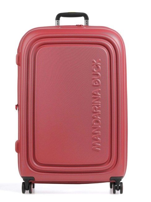 MANDARINA DUCK Trolley LOGODUCK+, misura grande, espandibile mineral red - Trolley Rigidi