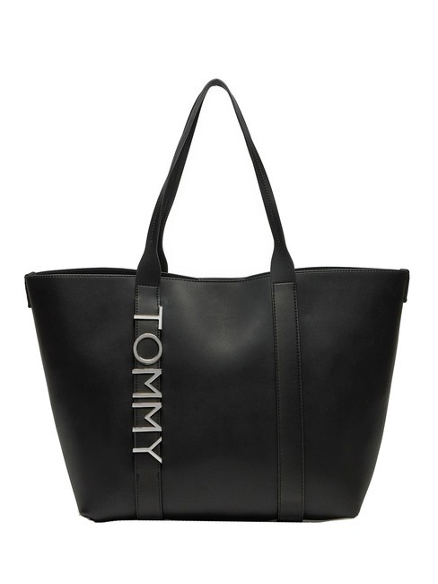 TOMMY HILFIGER TOMMY JEANS CITY BOLD Shopping Bag a spalla black - Borse Donna