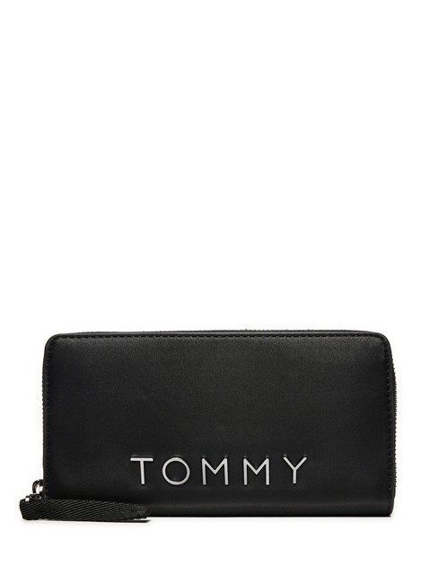 TOMMY HILFIGER TOMMY JEANS CITY BOLD  Portafoglio zip around black - Portafogli Donna