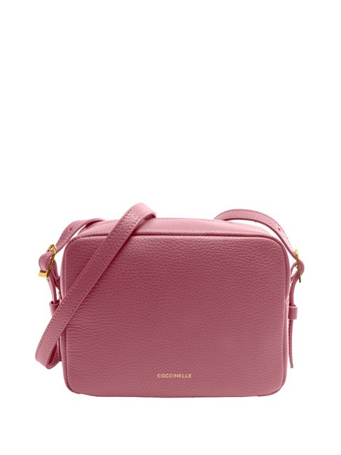 COCCINELLE CHERRY Borsa camera case in pelle martellata pulp pink - Borse Donna