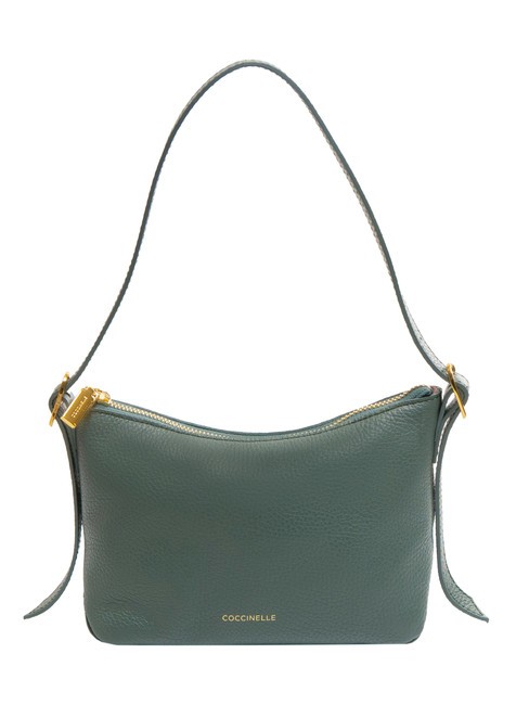 COCCINELLE CHERRY Borsa piccola a spalla in pelle kale green - Borse Donna