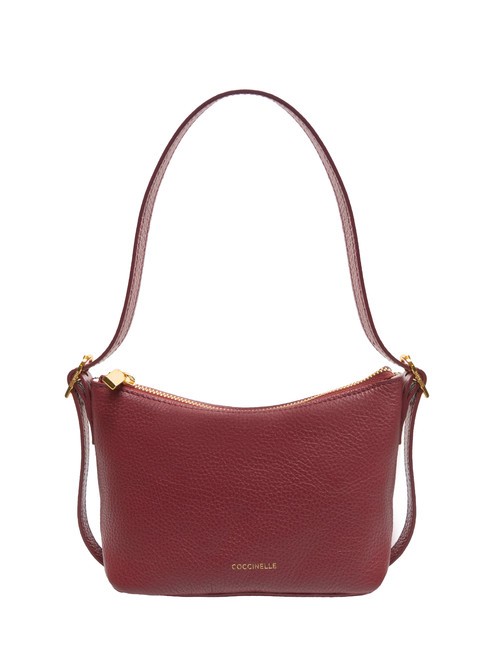 COCCINELLE CHERRY Borsa piccola a spalla in pelle garnet red - Borse Donna