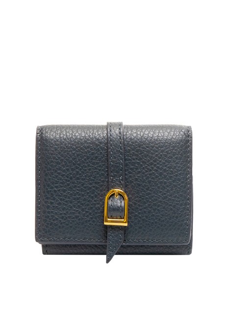 COCCINELLE CHERRY Portafoglio piccolo in pelle, 4cc midnight blue - Portafogli Donna