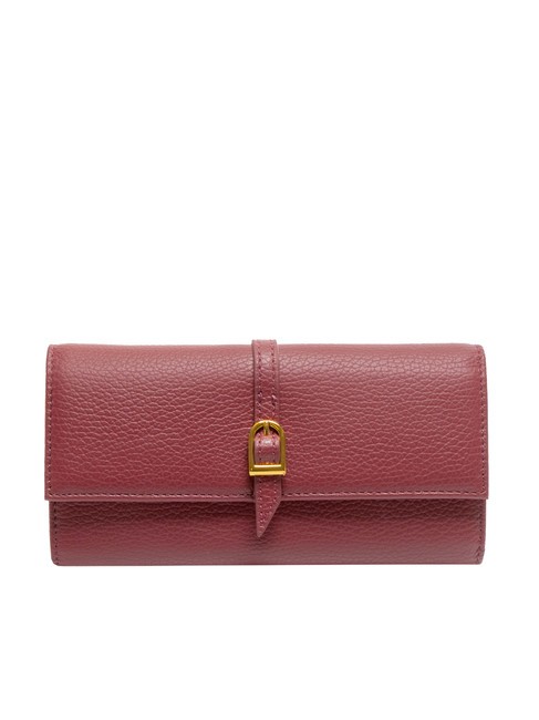 COCCINELLE CHERRY Portafoglio grande in pelle, 12 cc garnet red - Portafogli Donna