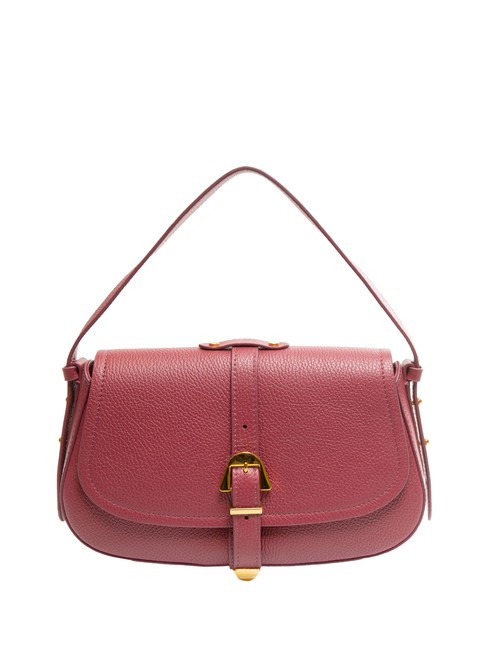 COCCINELLE MAGALU Borsa a mano in pelle martellata garnet red - Borse Donna