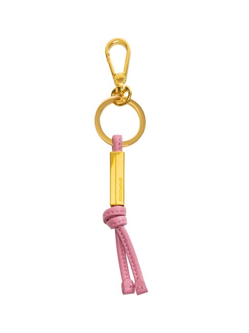 COCCINELLE ESSENTIAL Portachiavi con charm in pelle pulp pink - Portachiavi