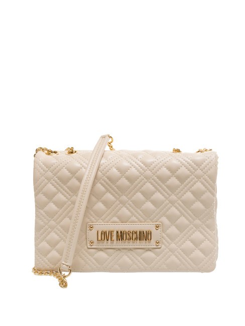 LOVE MOSCHINO QUILTED Borsa a tracolla avorio - Borse Donna