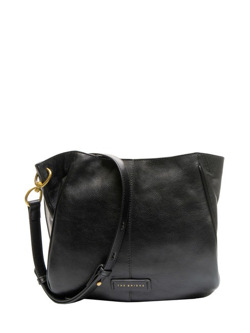 THE BRIDGE ELISABETTA Borsa a tracolla in pelle Nero Oro - Borse Donna