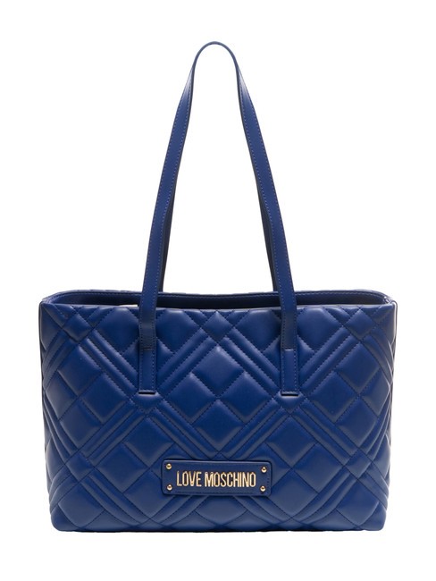 LOVE MOSCHINO QUILTED  Shopper a spalla blu - Borse Donna